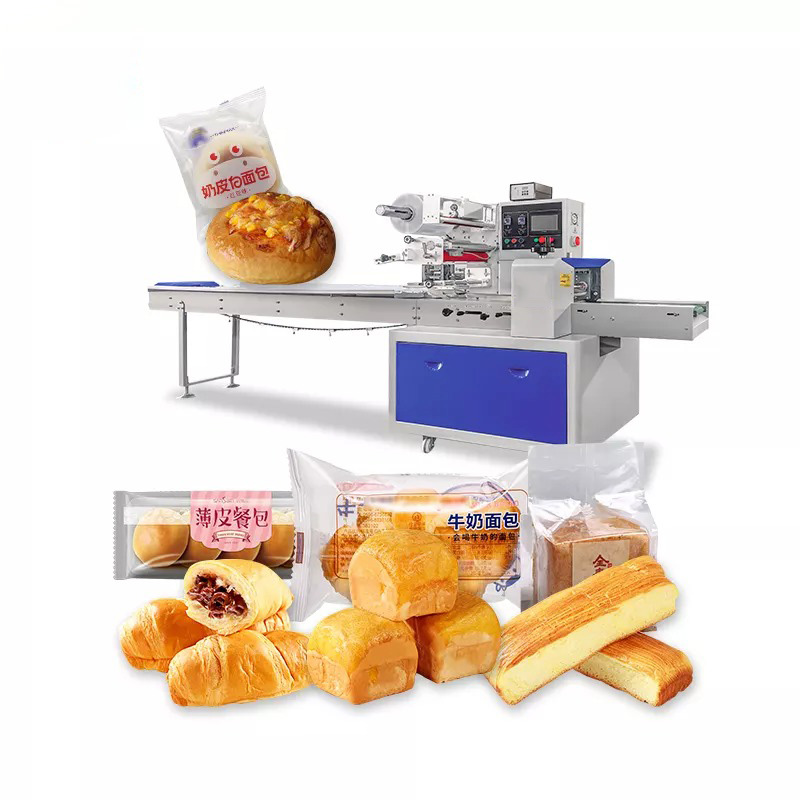 Màquina d'embalatge d'aliments de flux horitzontal